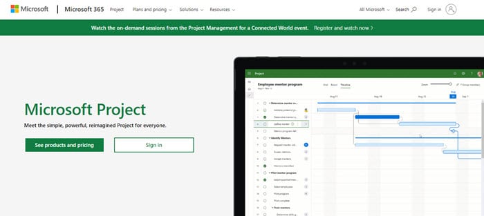 About Microsoft Project