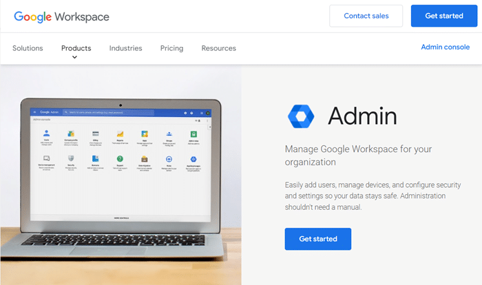 Google Workspace Administrator Homepage