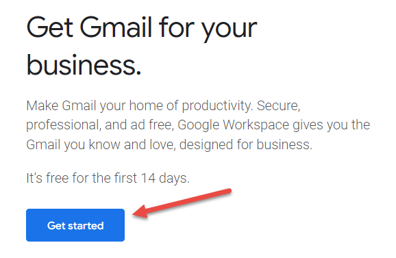 Sign Up for a Gmail for Business Free Trial