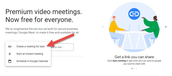 How to Create a Google Meet Link to Share