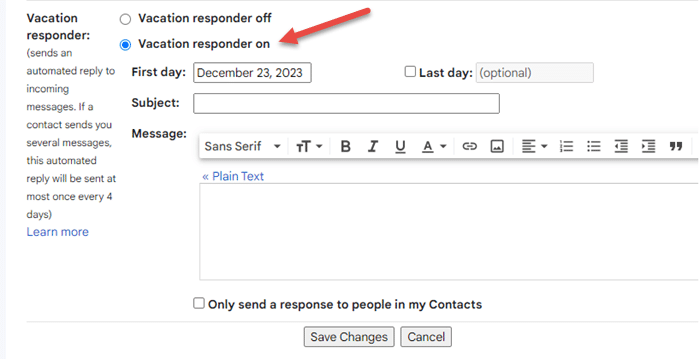 How to Enable Out of Office in Gmail