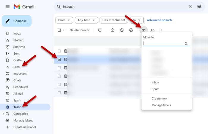 How to Recover Deleted Gmail Messages and Conversations